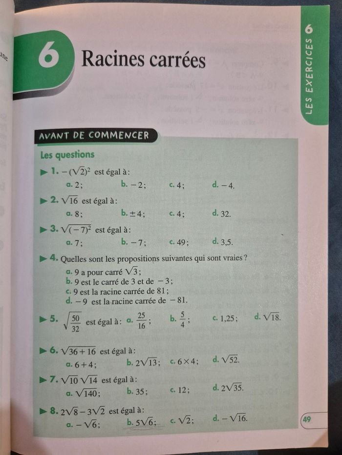 Prepa Brevet Maths 3ème Hatier Exercices - photo numéro 6