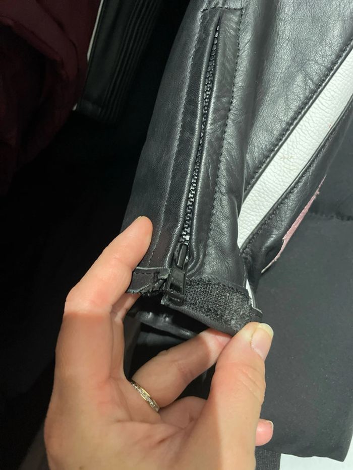 Manteau cuir moto femme ixon - photo numéro 6