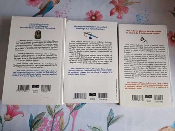 Lot de 3 livres de Christopher Carter - photo numéro 2