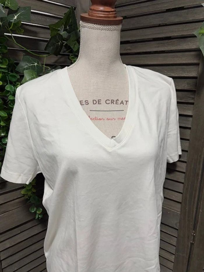 haut et t-shirt Mim blanc taille L - photo numéro 3