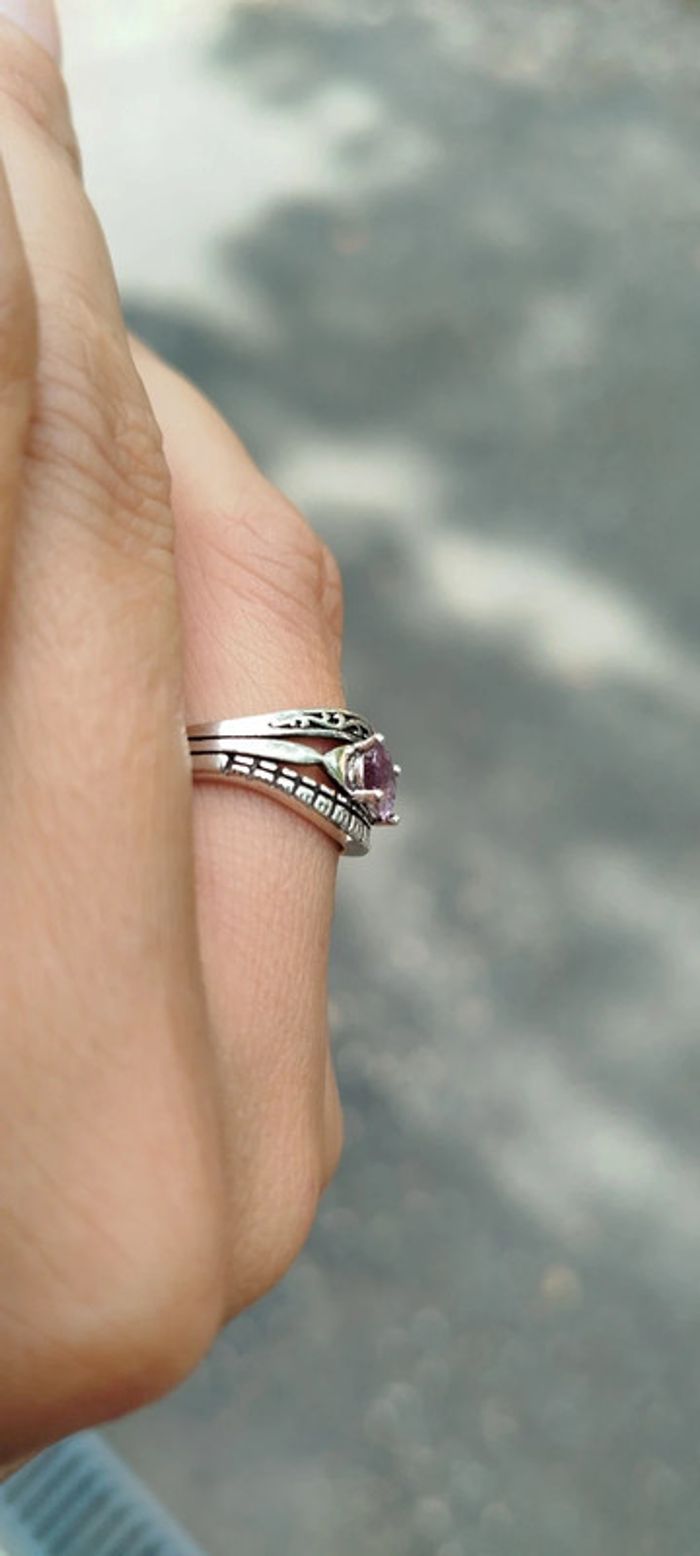 Œil d’Améthyste💫Bague Protectrice en Argent Énergisé - photo numéro 6