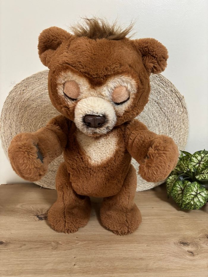 Peluche interactive l ours cubby fur réal Friends hasbro - photo numéro 2