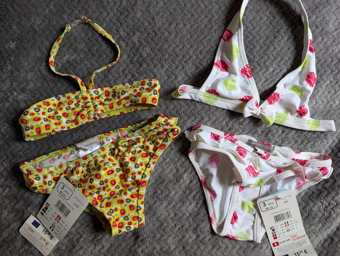 NEUF, lot de 2 maillots de bain Orchestra, 3 ans