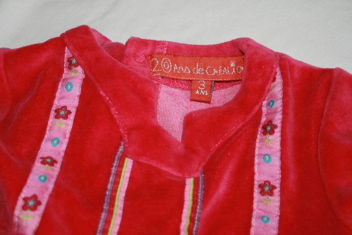 Chemise de nuit velours DPAM 3 ans TBE - photo numéro 2