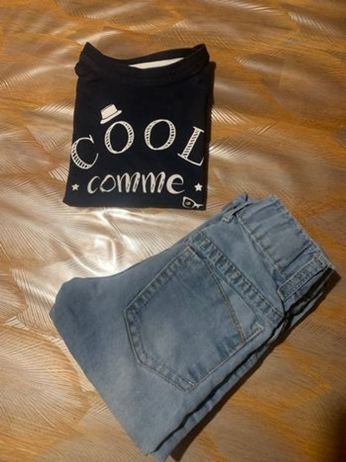 Jeans garçon 24 mois + teeshirt - photo numéro 7