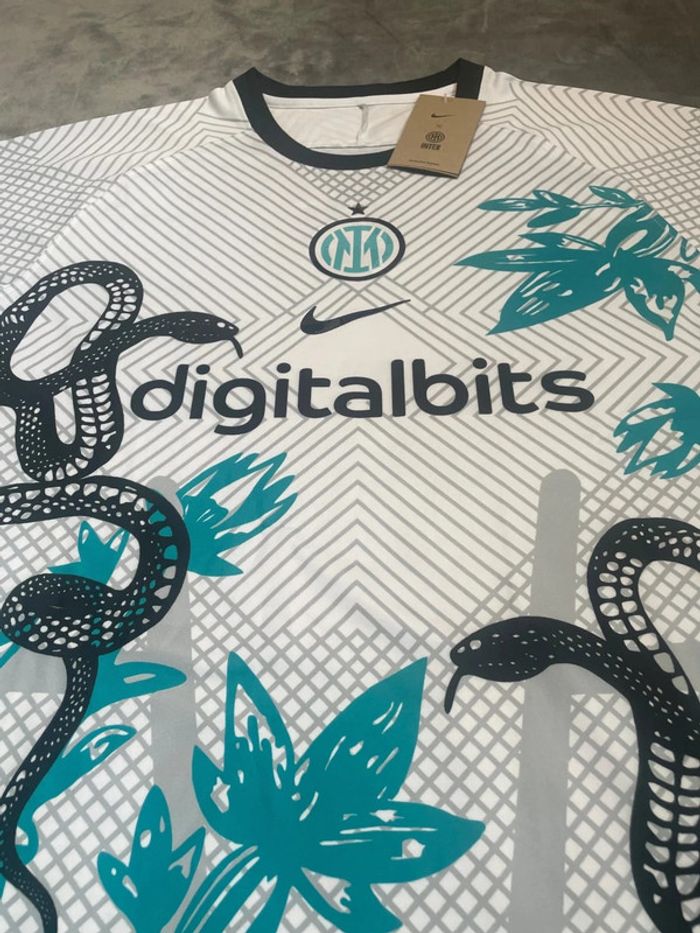 Maillot concept foot Inter Milan blanc édition Serpent taille M - photo numéro 7