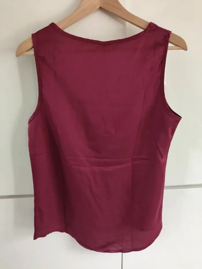 Débardeur tunique bordeaux femme Favolook taille M (38) neuf avec étiquette - photo numéro 4