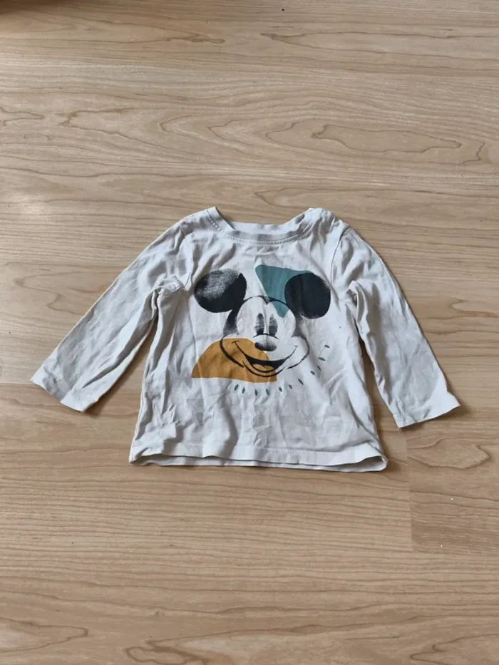 T-shirt Mickey léger manche longue