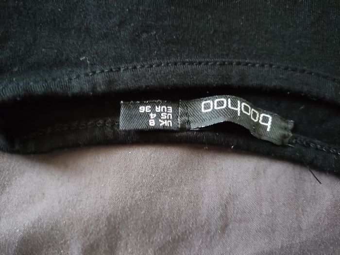 Haut noir manches longues de grossesse taille 36 Boohoo - photo numéro 2