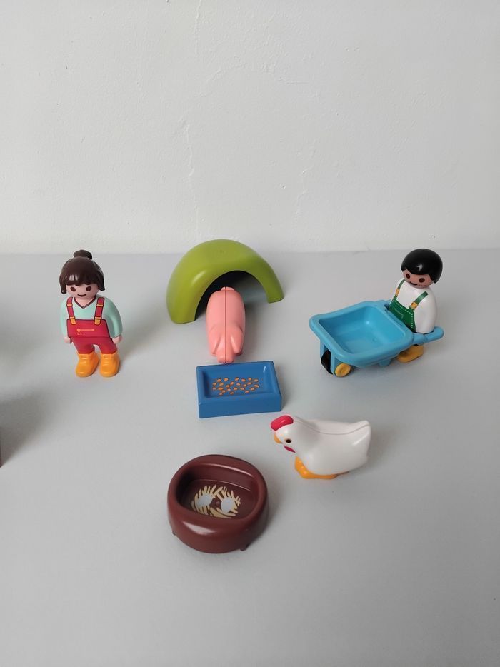 PLAYMOBIL 123 Animaux de la Ferme Junior 71158 Complet 🐄 - photo numéro 3