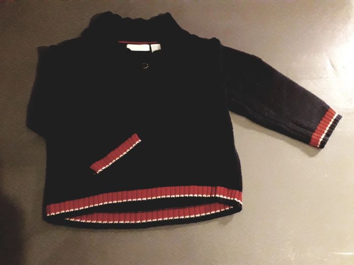 Pull bleu marine Obaibi élégant 6 mois - photo numéro 2