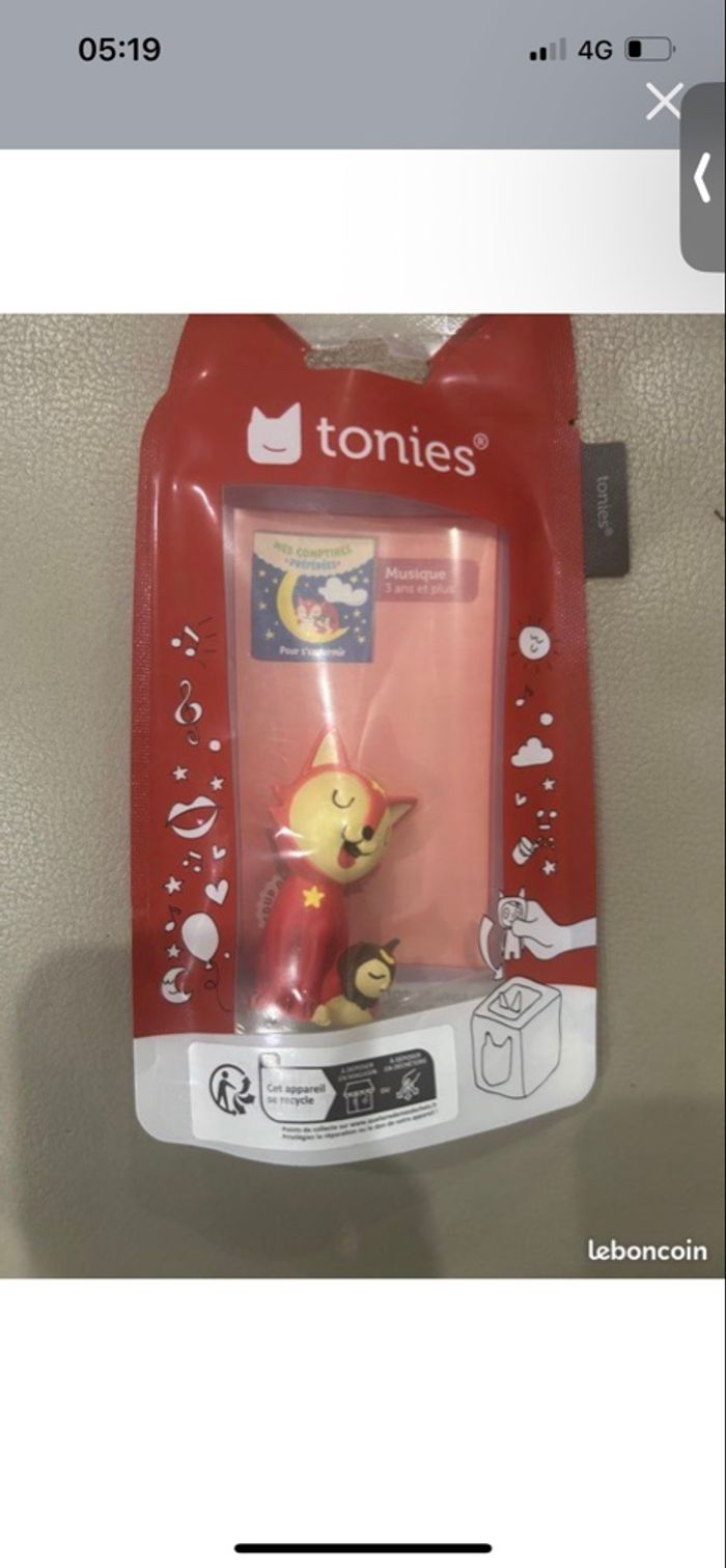 Tonies chat orange pour toniebox