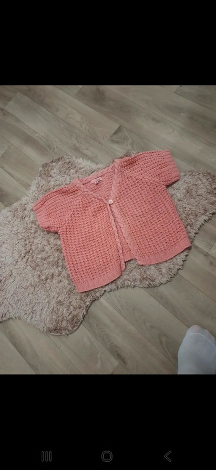 Gilet rose 8 ans