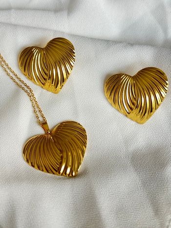 Parure saint Valentin idée cadeau bijou acier inoxydable