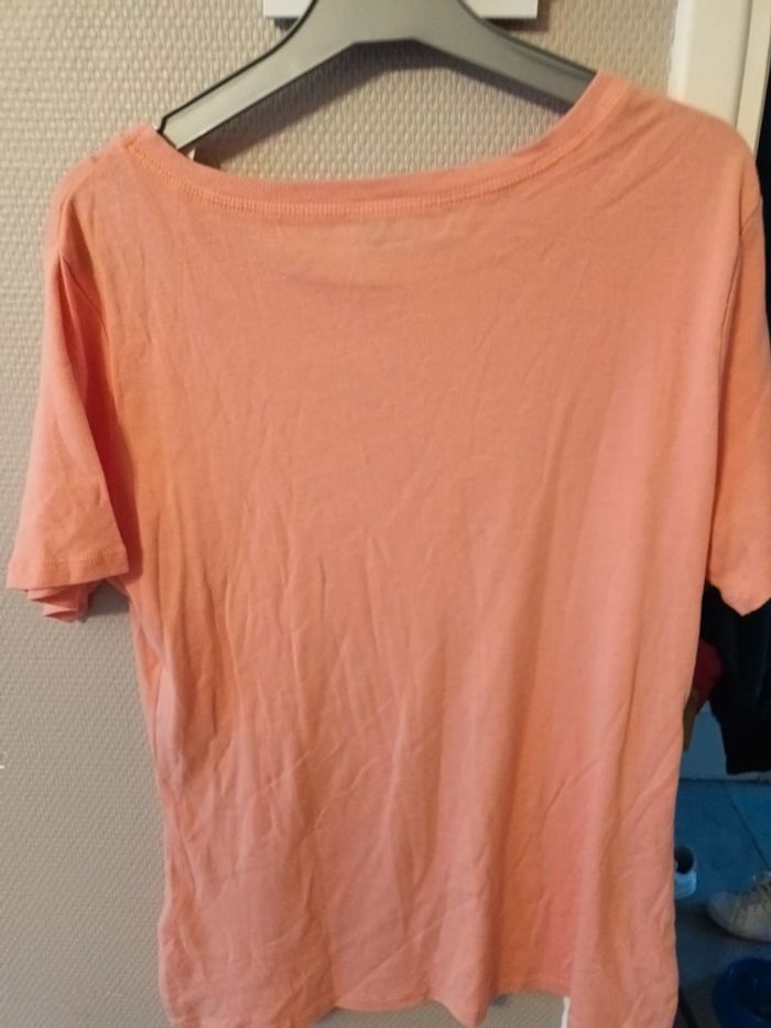 T-shirt Stanley taille 46 abricot pas transparent élastique coton - photo numéro 2