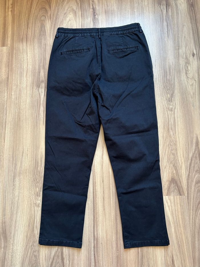 Pantalon marine Cargo Homme Zara Taille M - photo numéro 6