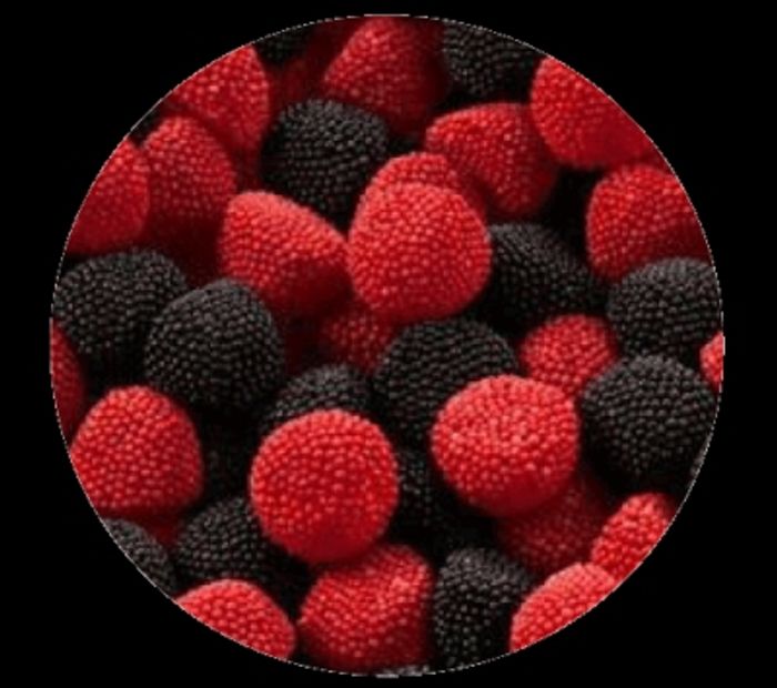 162g de mûre perle rouge et noir