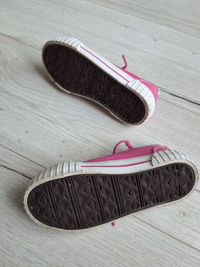 Chaussures fille type baskets rose pointure 28 à lacets élastiques - photo numéro 5