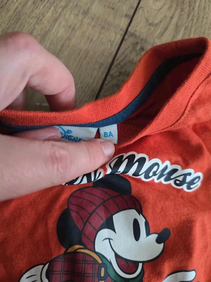 Tee shirt manches longues Disney Mickey 8 ans - photo numéro 3