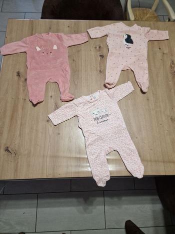 Lot de 3 pyjamas 3 mois