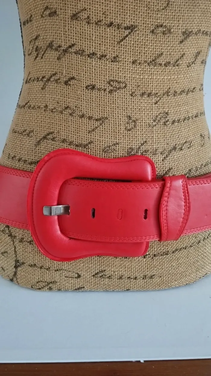 Ceinture rouge 90 cm femme - photo numéro 2