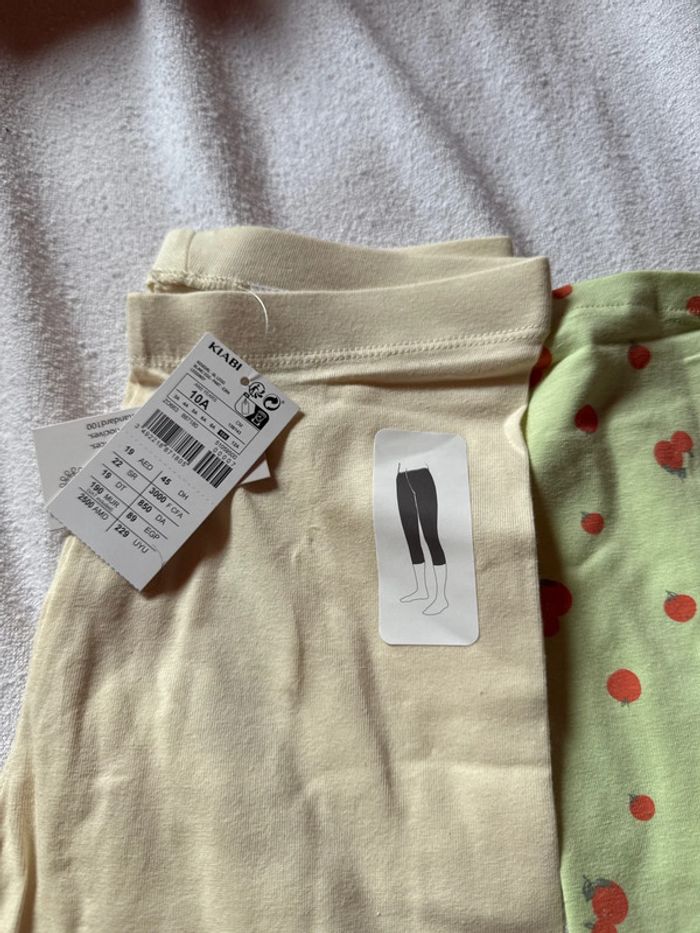 Lot de 2 leggings taille 10 ans neuf avec étiquette - photo numéro 5