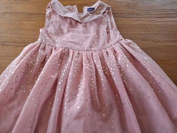 👗✨ Robe de fête rose à paillettes – fille
