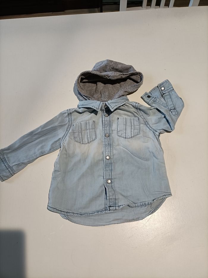 Jolie chemise manches longues 12 mois