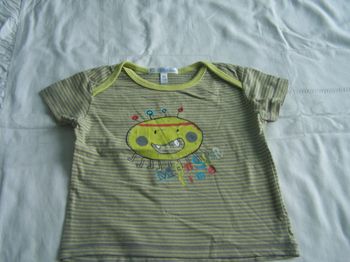 1 tee-shirt manche courte garçon 9 mois 