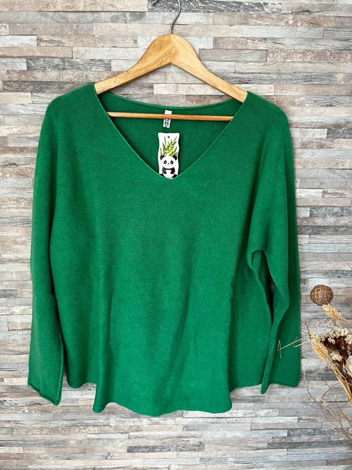 Pull vert sapin