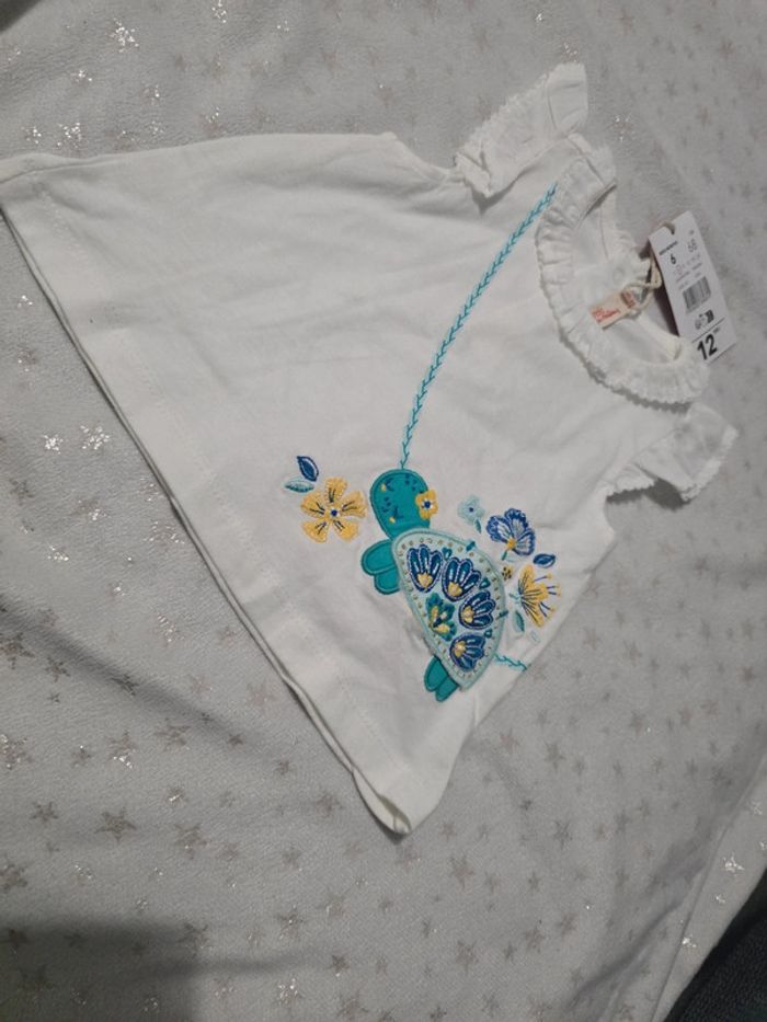 T-shirt bébé fille - DPAM - 6M