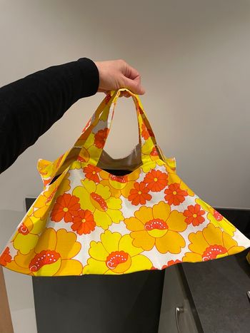 Sac à tarte fleurs vintage 