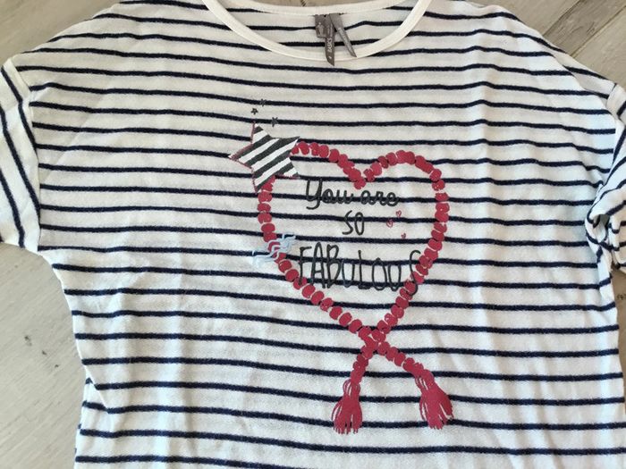 t-shirt marin fille - photo numéro 2