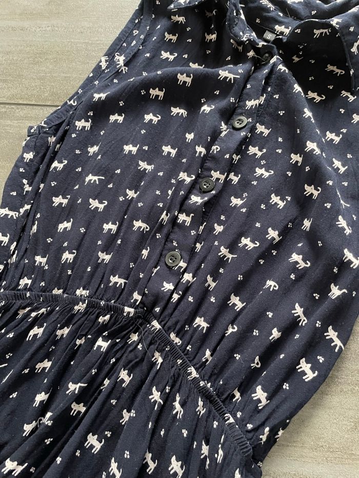 Robe bleu marine avec motifs - photo numéro 4