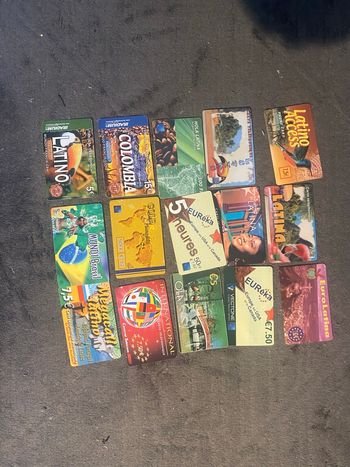 Collection de cartes téléphoniques anciennes rare