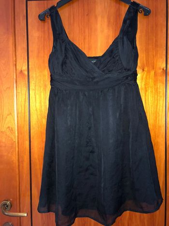 Joli top noir 36 100% soie Zara