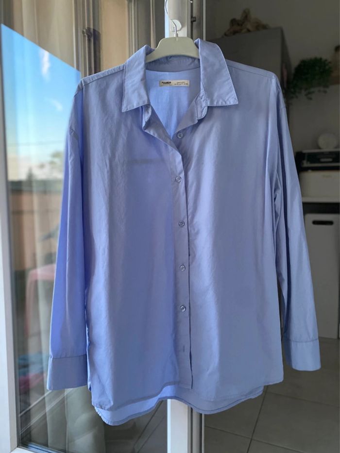 Chemise oversize bleu Pull & Bear 36