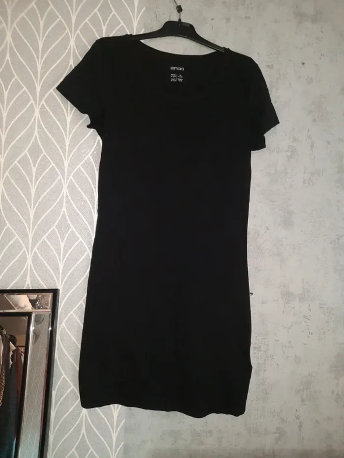 Robe tee shirt noire 34/36