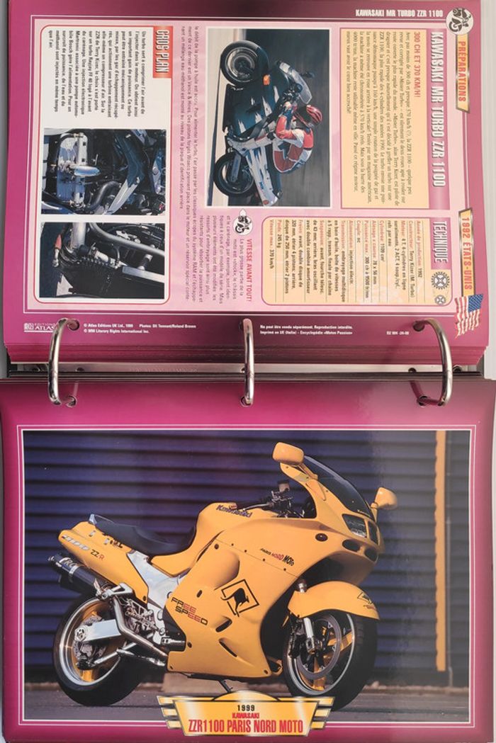 Classeur Motos Passion - Préparations & Customs (175 fiches) - photo numéro 8