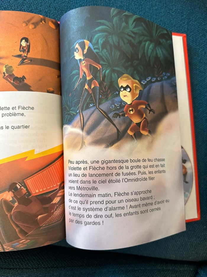 Livre Disney Hachette club du livre Pixar Les indestructibles vintage rouge - photo numéro 4