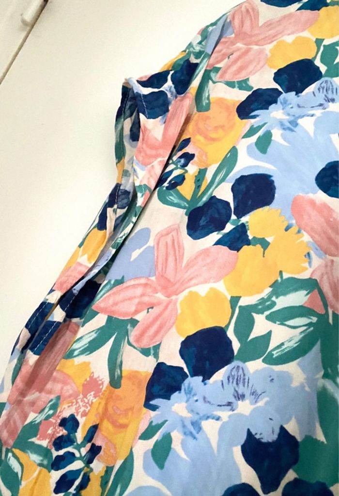 Robe D’Ete Sans Manches  Imprimée Fleurs Taille M - photo numéro 7