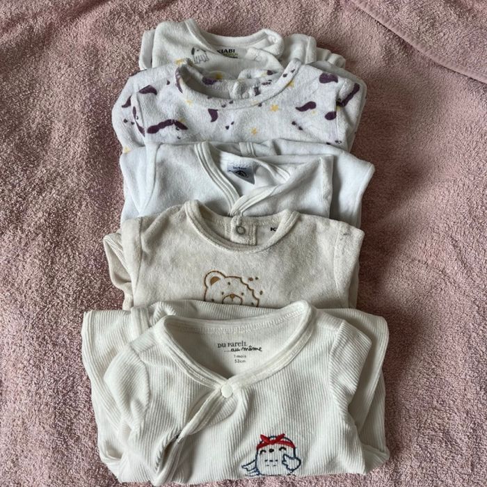 Lot de pyjamas 1 mois