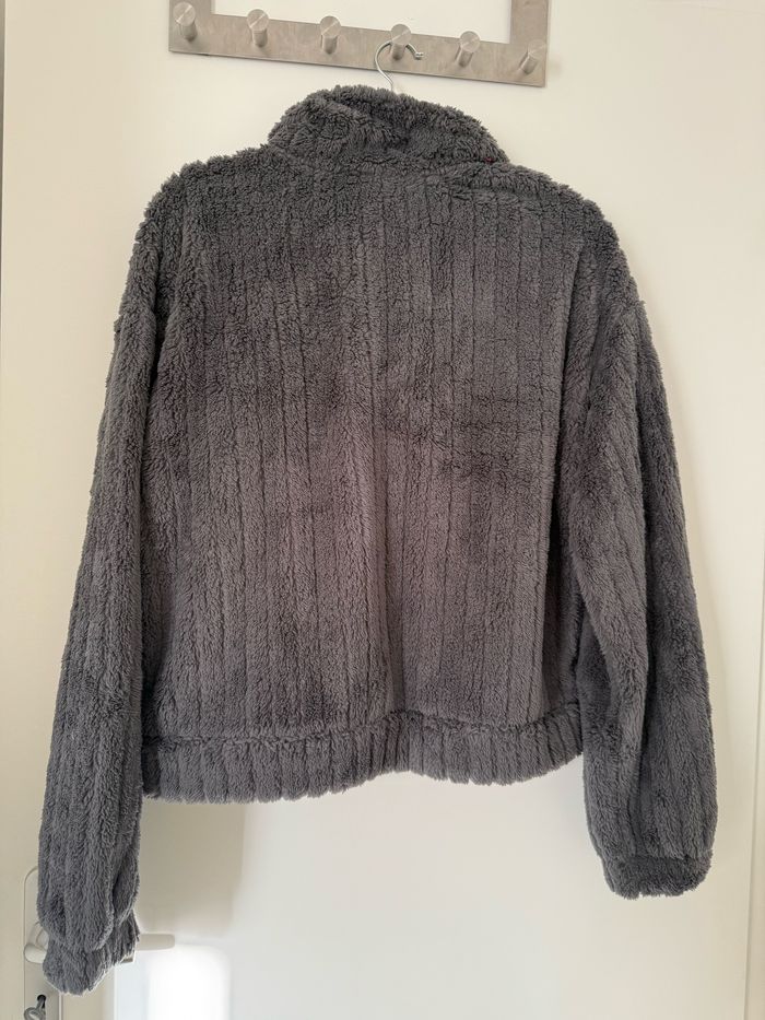 Veste peluche gris foncé XL - photo numéro 2