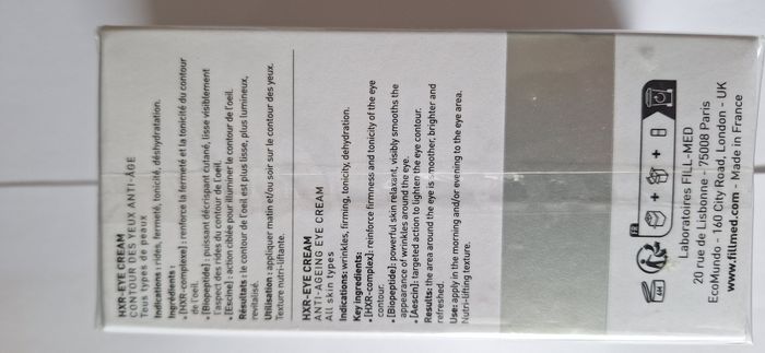 Contour des yeux anti-âge FILLMED HXR 15 ML Neuve sous blister - photo numéro 2