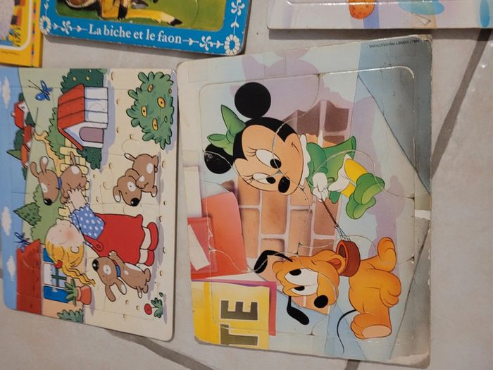 Lot puzzles grosses pièces 1 er age - photo numéro 2