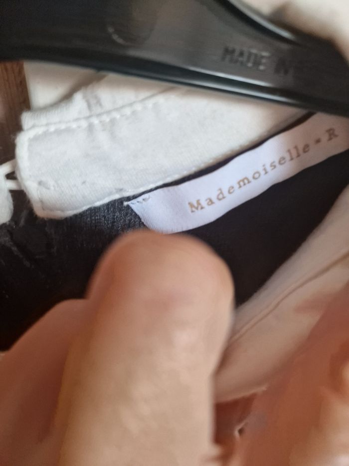 Pull mademoiselle r gris et blanc taille 36 - photo numéro 3