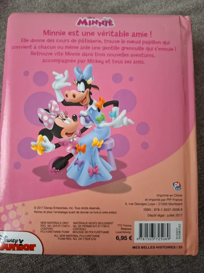 Livre Minnie cartonnée avec 3 histoires - photo numéro 2
