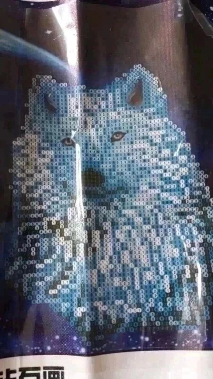 diamond painting loup neuf