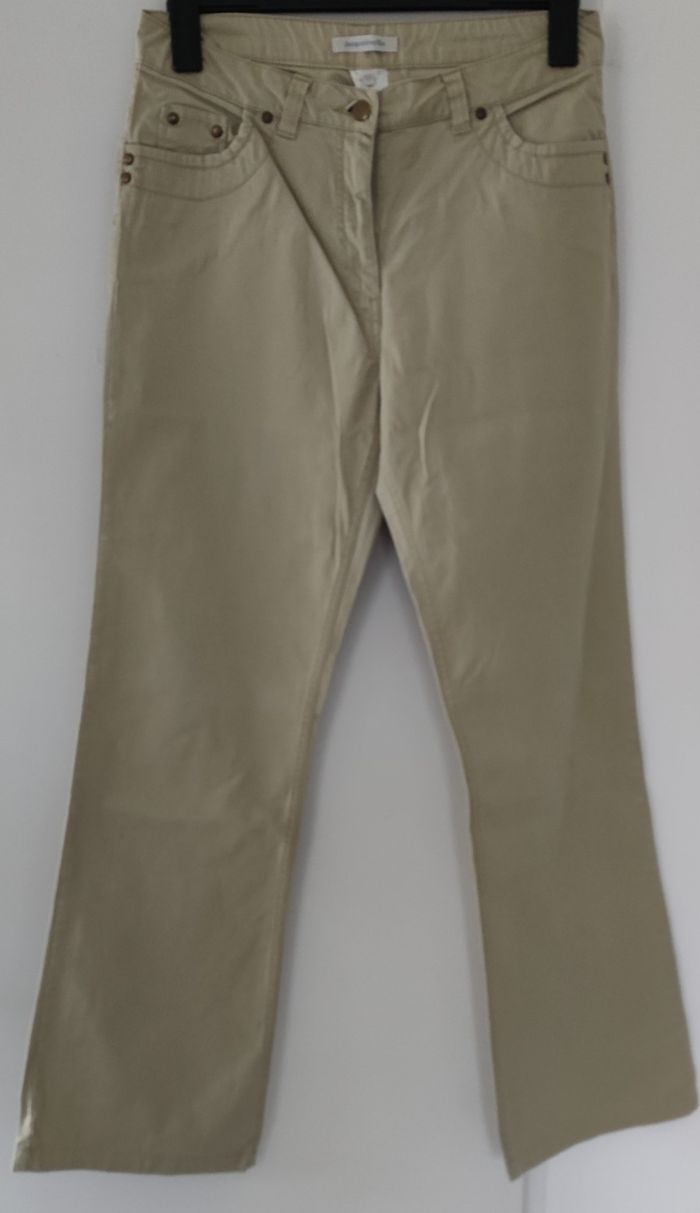 Jean marque Jacqueline Riu taille 40 vert pomme pour femme