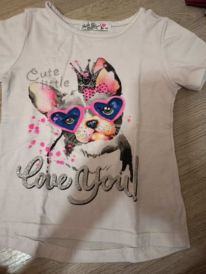 Tee shirt manche courte 4 ans
